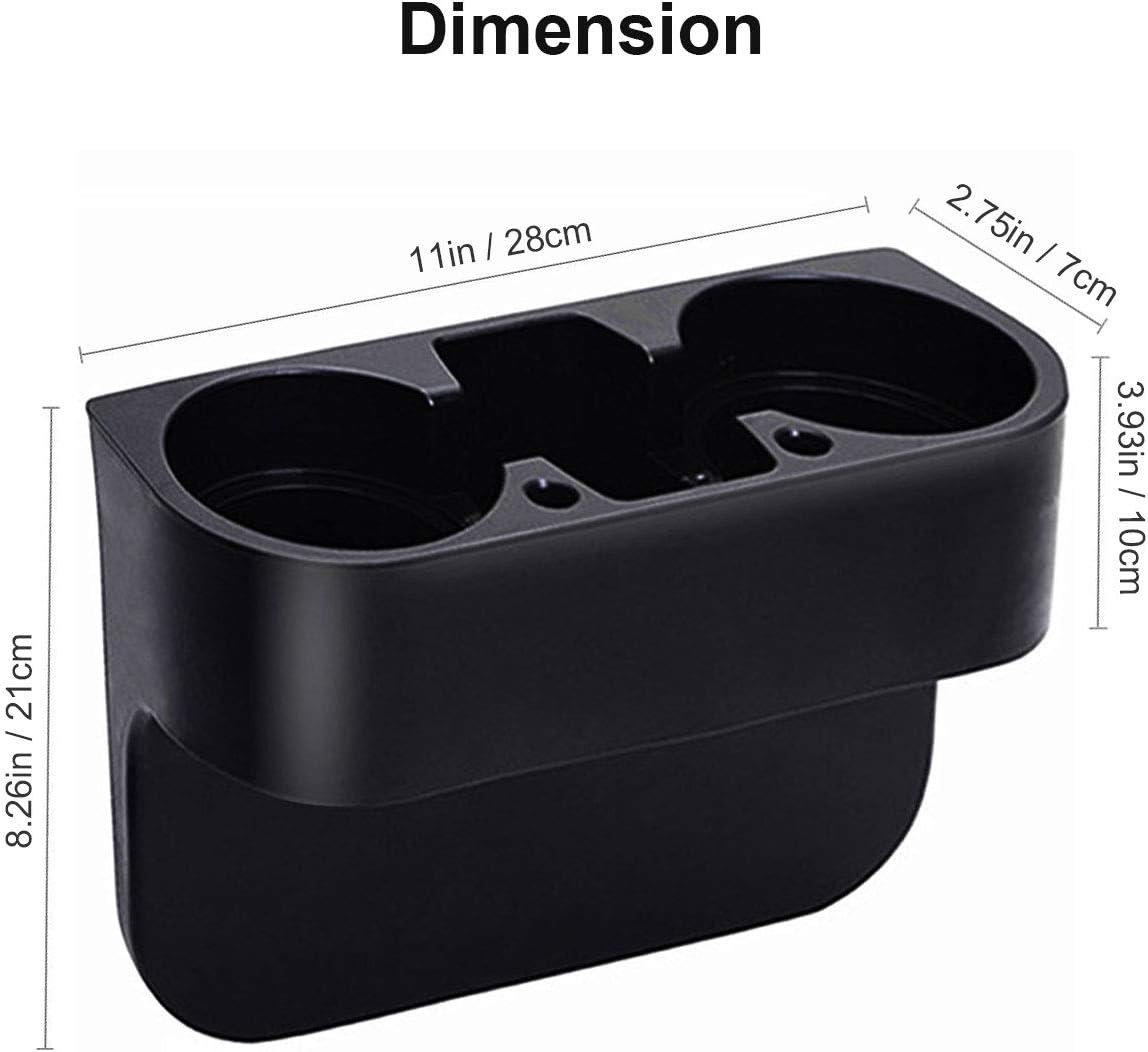 Linkhood Car Cup Holder, Car Seat Seam Wedge Cup Holder, Car Cup Cellphone Holder Expander, Food Drink Mug Bottle Mount Stand, Storage Organizer Multifunction Glove Box Car Accessories: Automotive