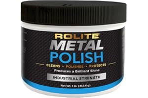 Rolite - RMP1# Metal Polish Paste - Industrial Strength Scratch Remover and Cleaner, Polishing Cream for Aluminum, Chrome, Stainless Steel and Other Metals, Non-Toxic Formula, 1 Pound, Pink, 1 Pack