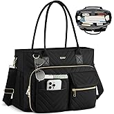 Teacher Tote Bag for Women,Work Bag with Laptop Compartment and Shoulder Strap,Computer Handbag for Nurse,College Gift