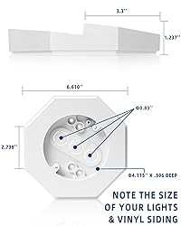 Siding Mounting Block, Octagon Siding Mounting Kit