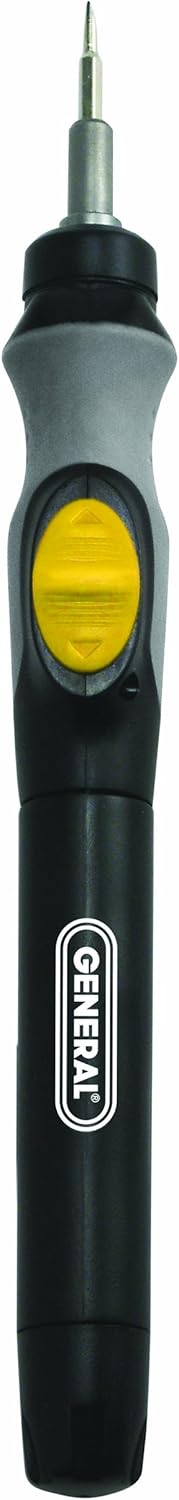 General Tools 500 Precision Cordless Electric Screwdriver with Six Bits and Quick Change Chuck, Handles Difficult, Repetitive Screw-Fastening Jobs, Multi: Home Improvement