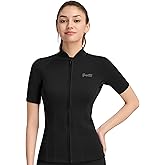 GoldFin Women Wetsuit Top, Womens Short Sleeve Wet Suit Jacket Neoprene Front Zip 2mm Swim Jackets Scuba Swimming Diving Snorkeling Water Aerobics