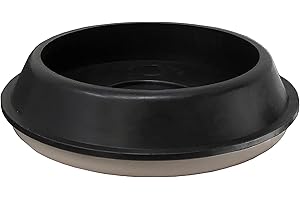 SHEPHERD PRODUCTS Shepherd Hardware 9221 1-3/4-Inch Reusable, Round, Slide Glide Furniture Cups, 4-Pack,Black