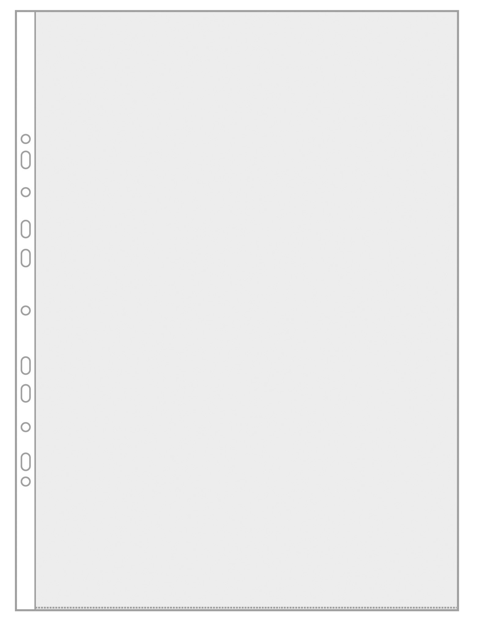 VELOFLEX 4333001 - Document Wallets DIN A3 Portrait Pockets Transparent Films PP Film Euro Holes Pack of 10