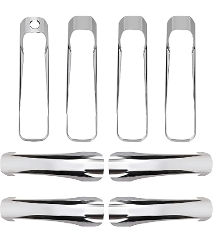 thumbnail image 2 of Chrome 4-Door Handle & Tailgate Covers For 2002-2008 Dodge Ram 1500/2500/3500 – 10-Piece Set, Adhesive 2 of 3