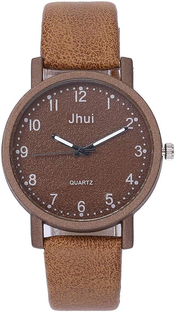 Amazon Lucaso ウォッチ レディース 腕時計 人気 女の子 可愛い 復古 文字盤 オシャレ ファッション カジュアル シンプル アナログ Pu革バンド 通勤 通学 発表会 パーティー 上品 安い 高級感 誕生日 人気 プレゼント お呼ばれ コーヒー レディース腕時計