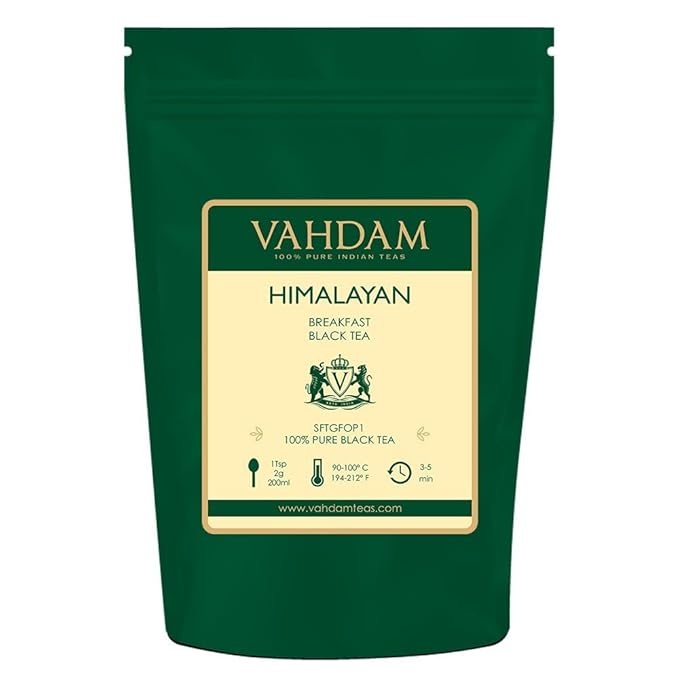 Imperial Black Tea Leaves From Himalayas For Breakfast 353 Oz Black Tea Robust Aromatic Flavoury Black Tea Loose Leaf Sourced Direct From High