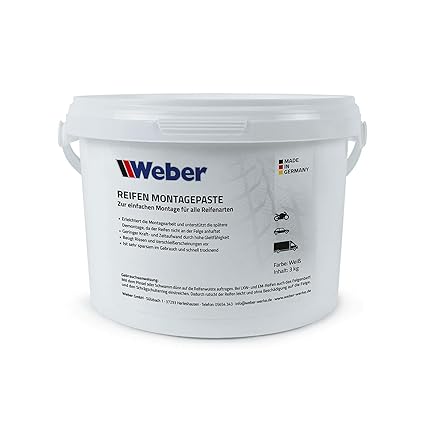 Weber GmbH Reifen Montagepaste weiß 3 kg Reifenmontagepaste Reifenmontierpaste