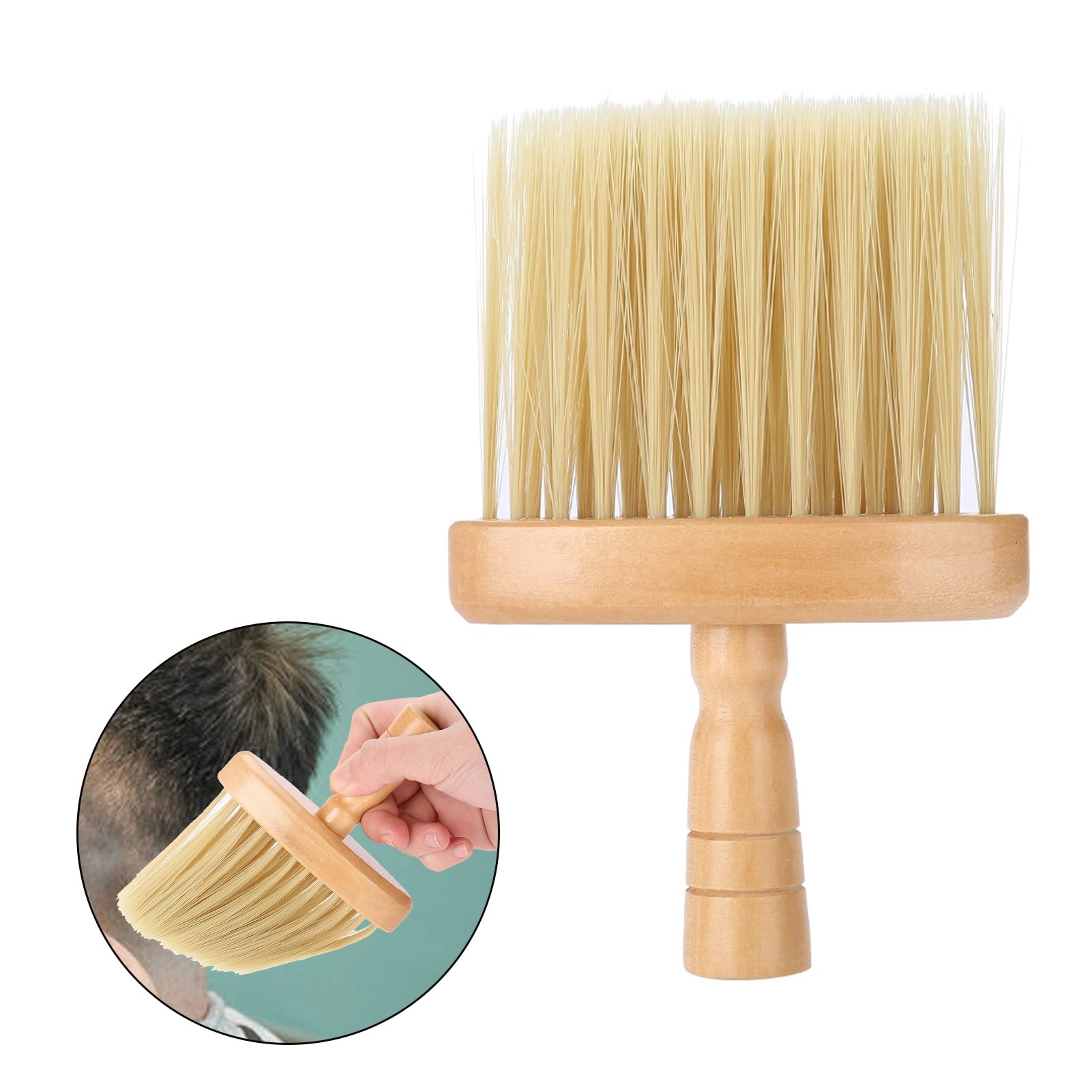 Professional Barber Clipper Brush – Dual-Ended Hair & Neck Duster with Sturdy Bristles for Salon Home Use