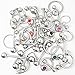 Overstock Body Jewelry - 20 Pieces Mixed 316L Surgical Steel Nose Septum Horseshoe Lip Tongue Eyebrow Tragus Belly Tongue Nipple Barbell Rings Piercing Jewelry