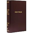 NKJV, Pew Bible, Large Print, Hardcover, Burgundy, Red Letter, Comfort Print: Holy Bible, New King James Version
