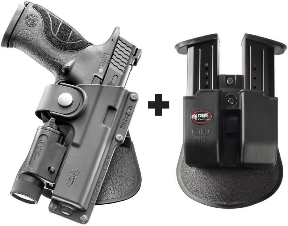 Fobus EM17 LS Paddle Tactical Holster Taurus PT 24/7 G2 + 6909 ND Double Magazine Pouch