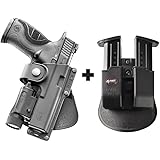 Fobus EM17 LS Paddle Tactical Holster Taurus PT 24/7 G2 + 6909 ND Double Magazine Pouch