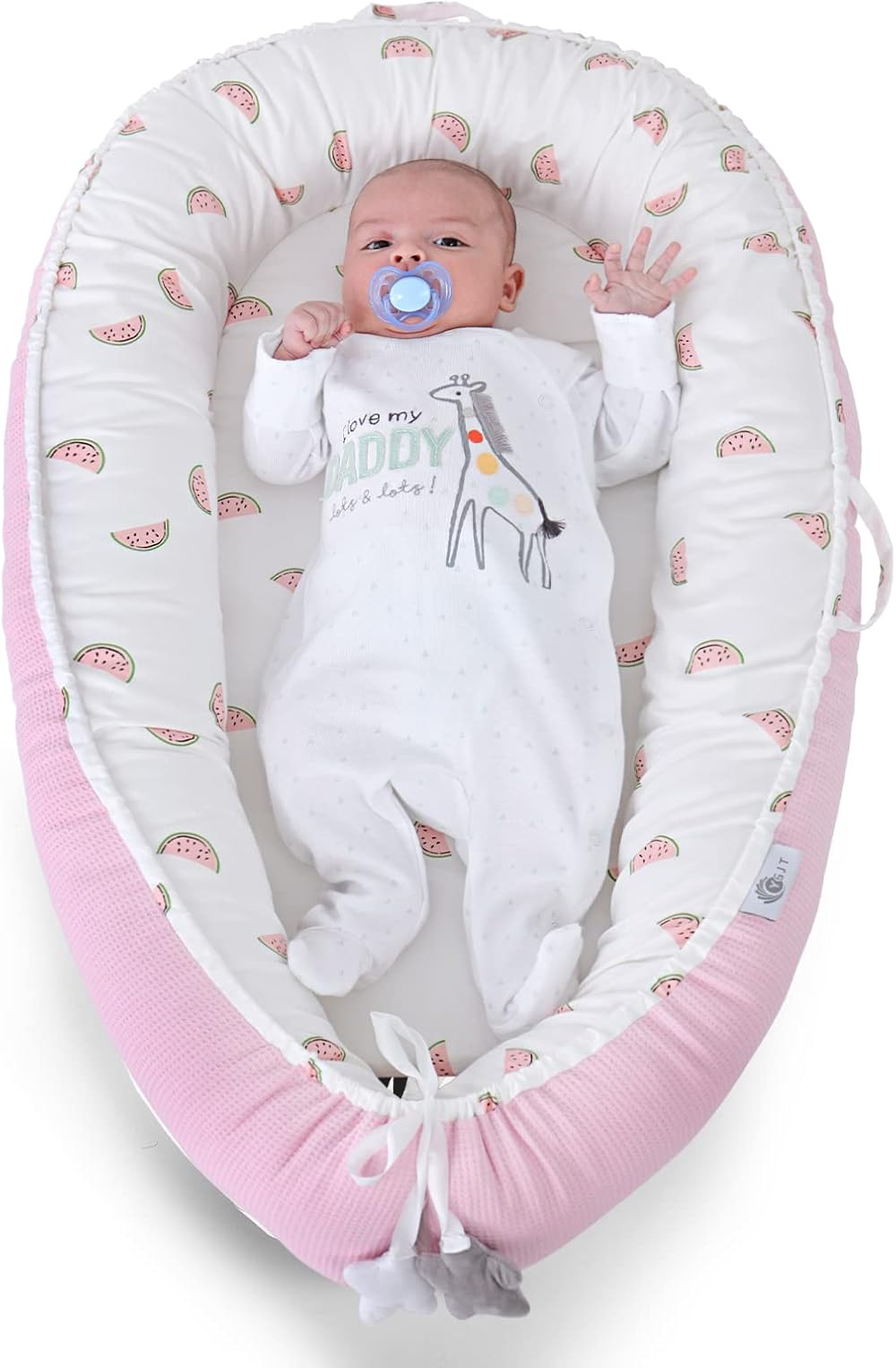 YGJT Baby Nest Pod 0-12 Months Lounger Bassinet Portable Newborn Nest