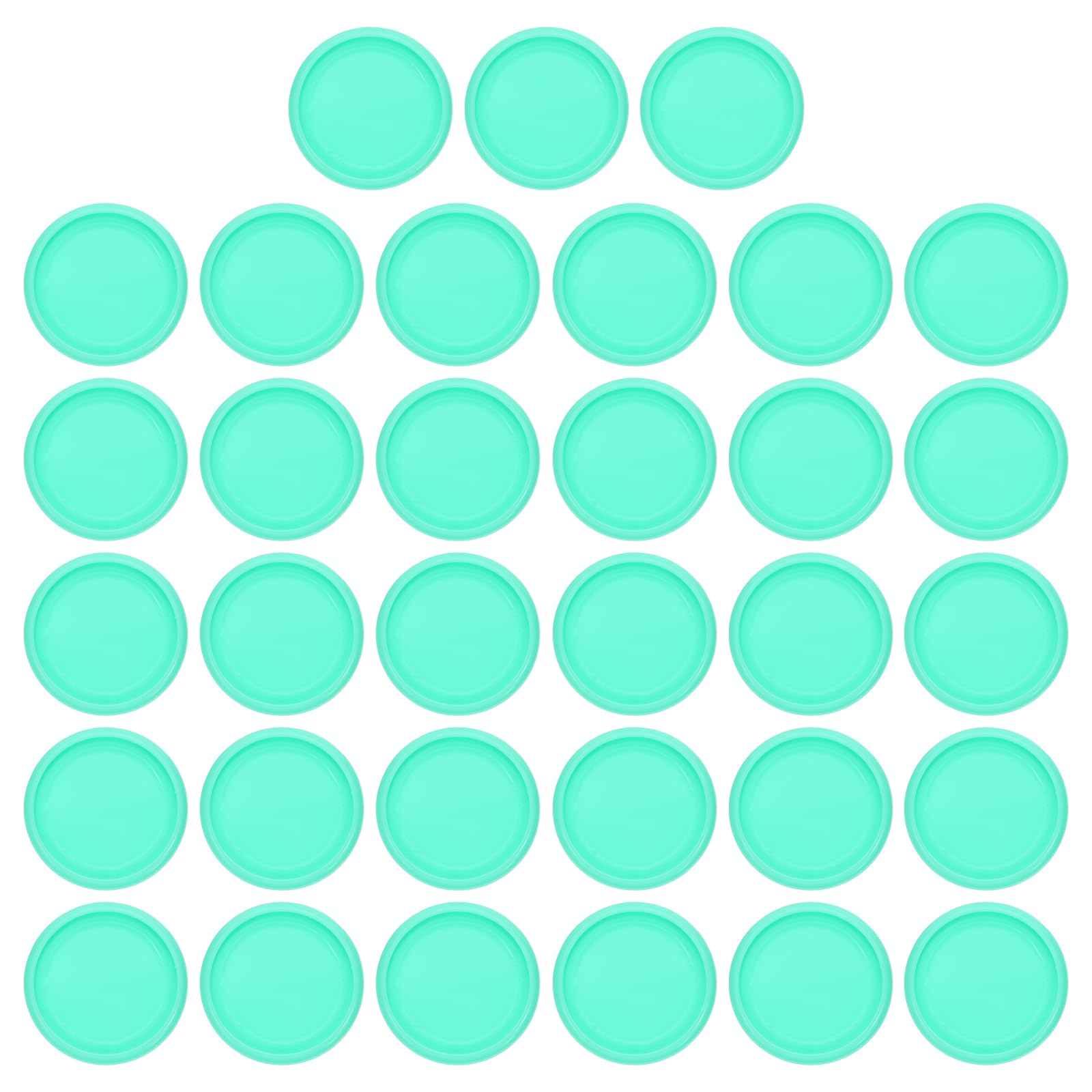 PATIKIL 28mm Plastic Book Binding Discs, 33 Pack Discbound Expansion Discs Round Binder Rings for DIY Notebook Planner, Green