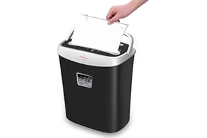 Paper Shredder,VidaTeco 10-Sheet Micro-Cut Shredder with US Patented Cutter,Also Shreds Card/Staple/Clip,Paper Shredder for Home Office,Durable&Fast with Jam Proof System,3.9-Gallon Basket (ETL)