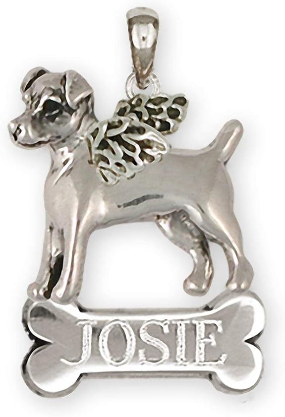 Jack Russell Angel Jewelry Sterling Silver Handmade Jack Russell Terrier