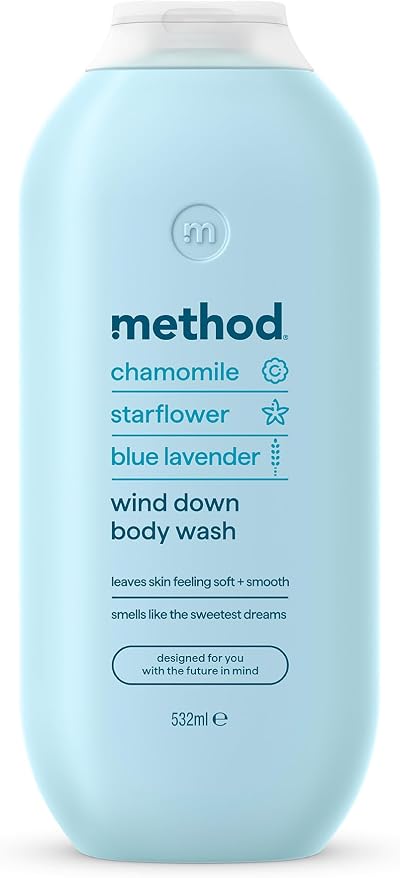 Method Wind Down Body Wash Chamomile Blue Lavender 532ml Shower Gel