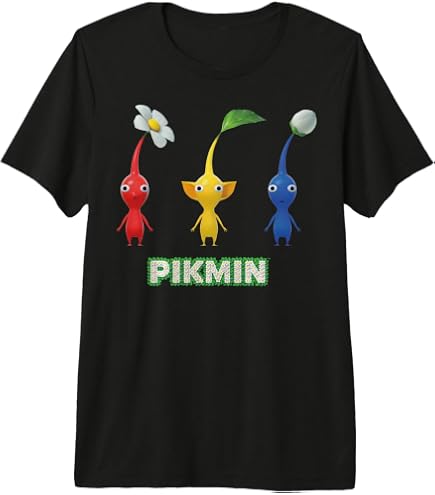 Amazon.com: Nintendo Pikmin Trio Simple T-Shirt : Clothing, Shoes