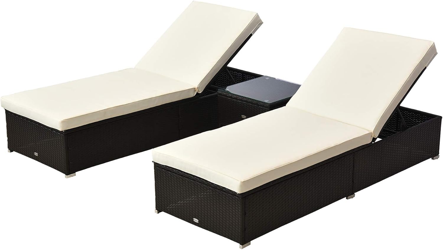 Outsunny 3 pc Rattan Wicker Patio 