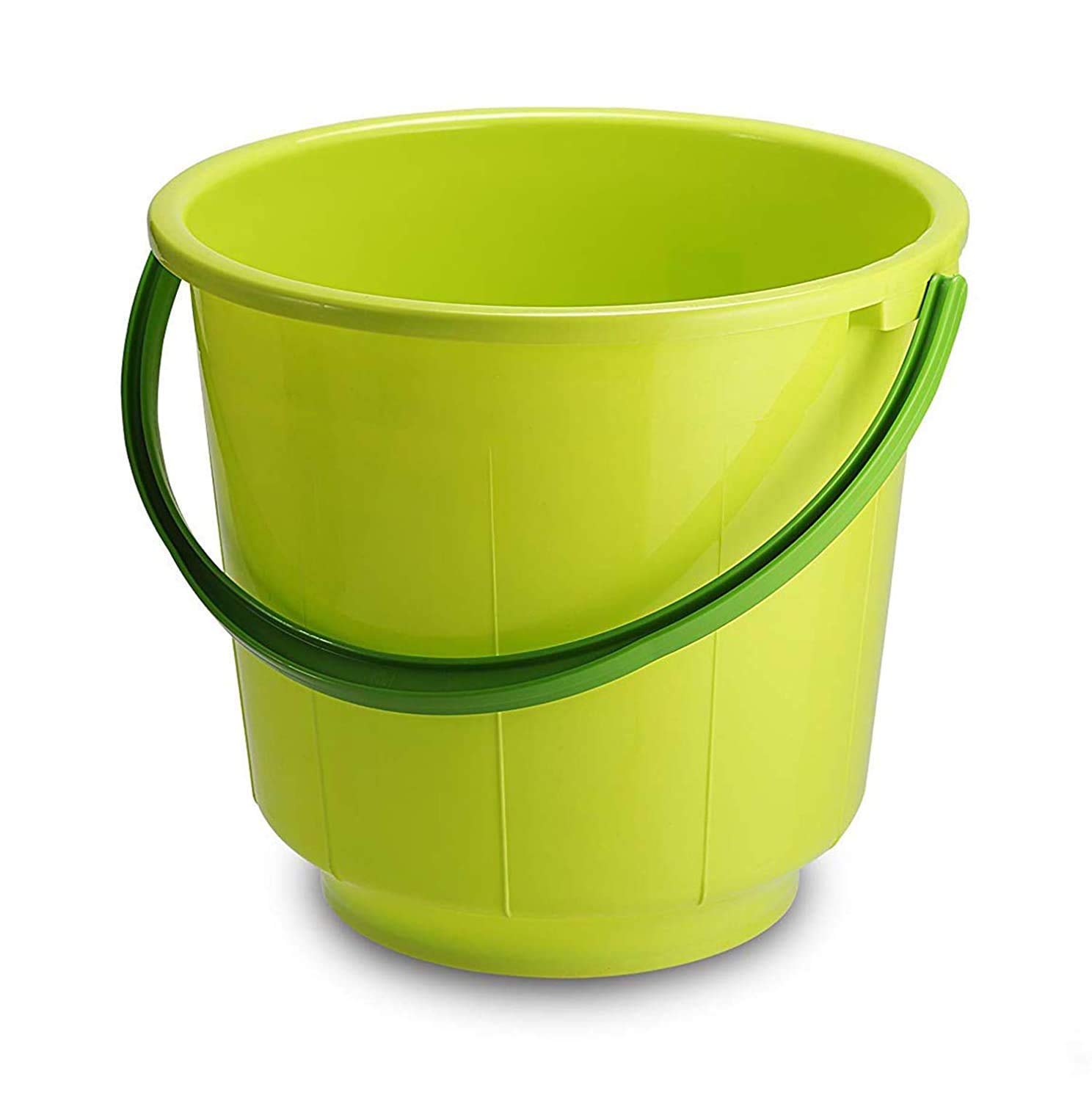 Rina Enterprises Plastic Bucket for Bathroom Set of 2 Bucket (Green