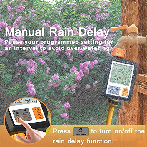 Kazeila Hose Timer Water Timers For Hoses Programmable Sprinkler Timer With Rain Delay Child Lock Auto Manual Watering Mode Ip65 Waterproof 3 Large Screen Irrigation Timer For Garden Pricepulse
