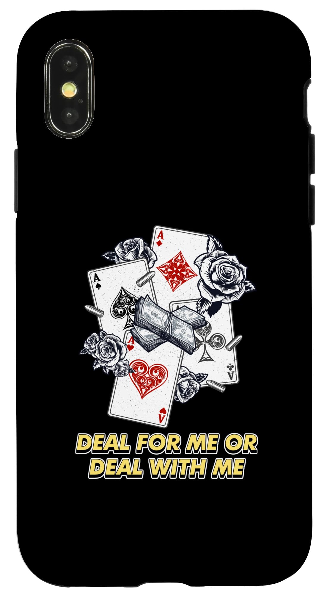 iPhone X/XS Deal for Me Funny Poker Strategy Card Game Case