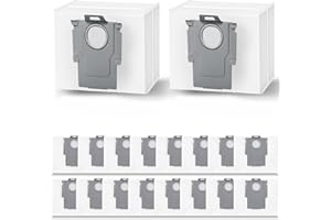 18pcs Q5 Q7 Disposable Dust Bags for Roborock Q5+/Q5 Max+/Q5 Pro+/Q7/Q7+/Q7 Max+/Q7 M5/S7 MaxV Ultra/S8/S8+/Q8 Max+/S8 Pro Ul
