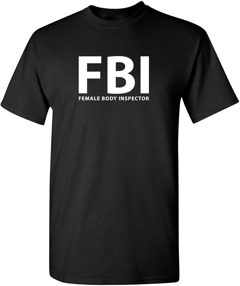 Female Body Inspector Novelty Graphic Sarcastic Funny T Shirt