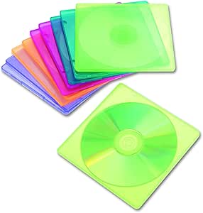 Amazon.com: Innovera 81910 Slim CD Case, Assorted Colors (Pack of 10 ...