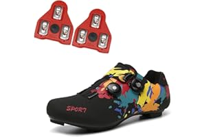 Migoldhot Womens Cycling Shoes Compatible Peloton Bike Delta Cleat Road Cycling Shoes 2 Or 3 Bolts Bicycle Shoes with Cleats
