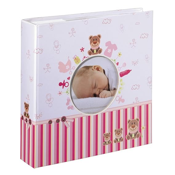 Hama Einsteckalbum Moni (Kinder-Album für 200 Fotos im Format 10 x 15cm, Beschriftungsfeld für Notizen und Selbstgestaltung, 