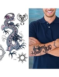 Supperb Temporary Tattoos - Blue Dragon