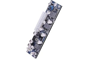 Akozon Akozon LD-200W 19V DC Input Power Supply Module - Fanless DCatX PSU with 24pin ATX to 12V AUX for Mini ITX Computers
