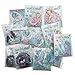 justBe 12 Mermaid Necklace Party Supplies Favors Gifts Handmade Glittery Pendants Individual Package for Girls
