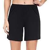 MOSCOAL Bloomers Shorts for Women Pettipants for Under Dresses Flat Edge Culottes Slip Shorts