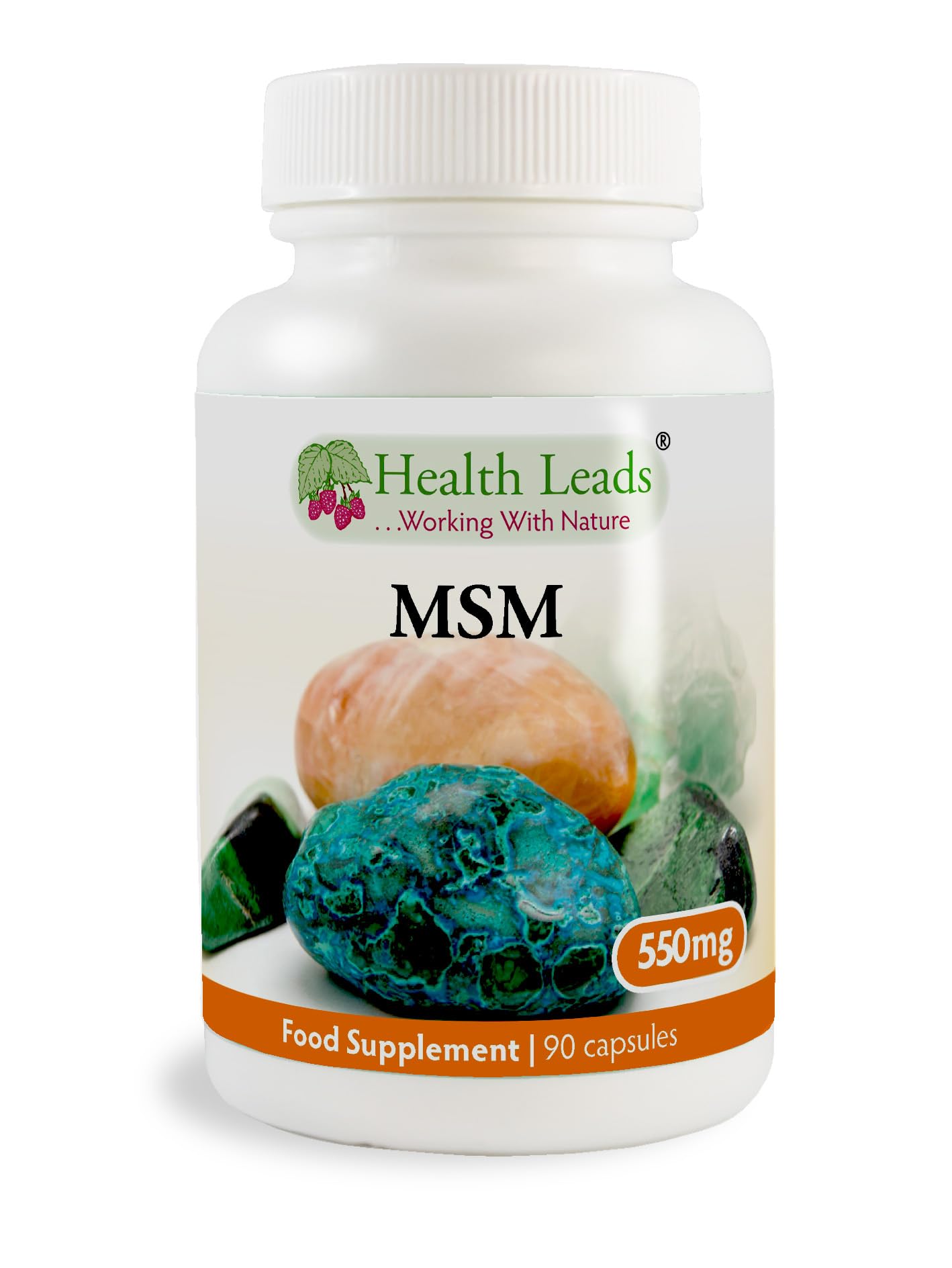 MSM (methylsulphonylmethane) 550mg x 90 Capsules (100% Additive Free Supplements)