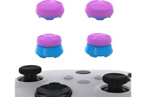 PlayVital FPS Thumbstick Extenders for Xbox Series X/S & Xbox One Controller, 2 High Raise + 2 Mid Dome Joystick Caps, Thumbs