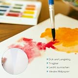 WSICSE A4 Watercolour Paper 60 Sheets 300GSM Cotton Cold Press White view 3