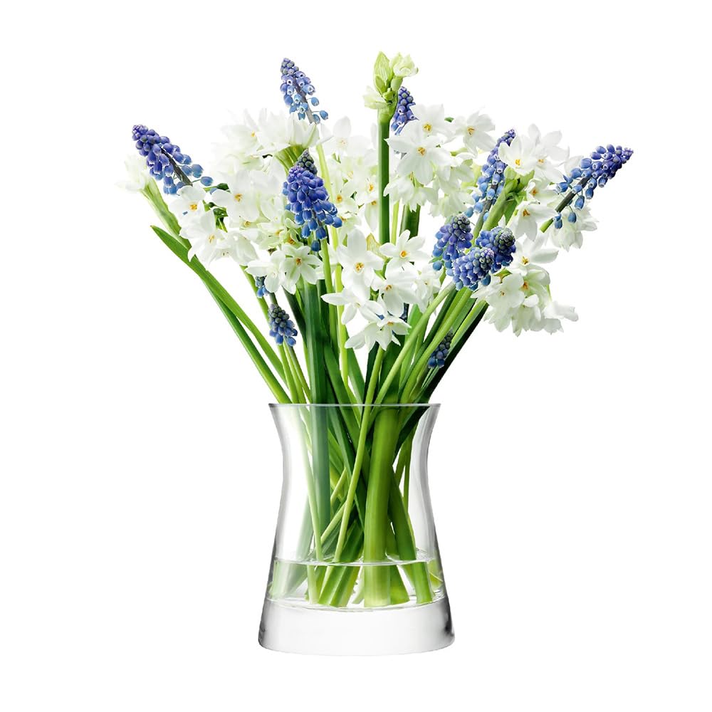 LSA International Flower Garden Posy Vase H13cm Clear | 1 Unit | Mouthblown & Handmade Glass | FW17
