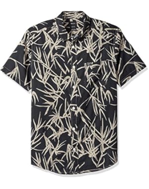 Men's Bamboo Short Sleeve Woven Button Down Shirt