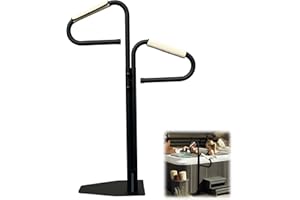 COOCURE Two Way hot tub handrail, 43"-57" Adjustable Under Mounted hot tub Railing, 360° Rotation Angle Adjustable spa tub handrail to get in & Out Easier.