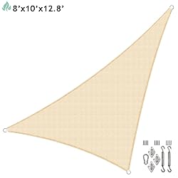SunnyRoyal 8'x10'x13' Heavy Duty Sun Shade Sail