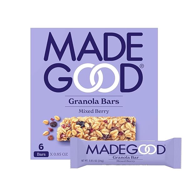 MADEGOOD GRANOLA MIXED BERRY BARS, 6CT, 5.09 OZ.