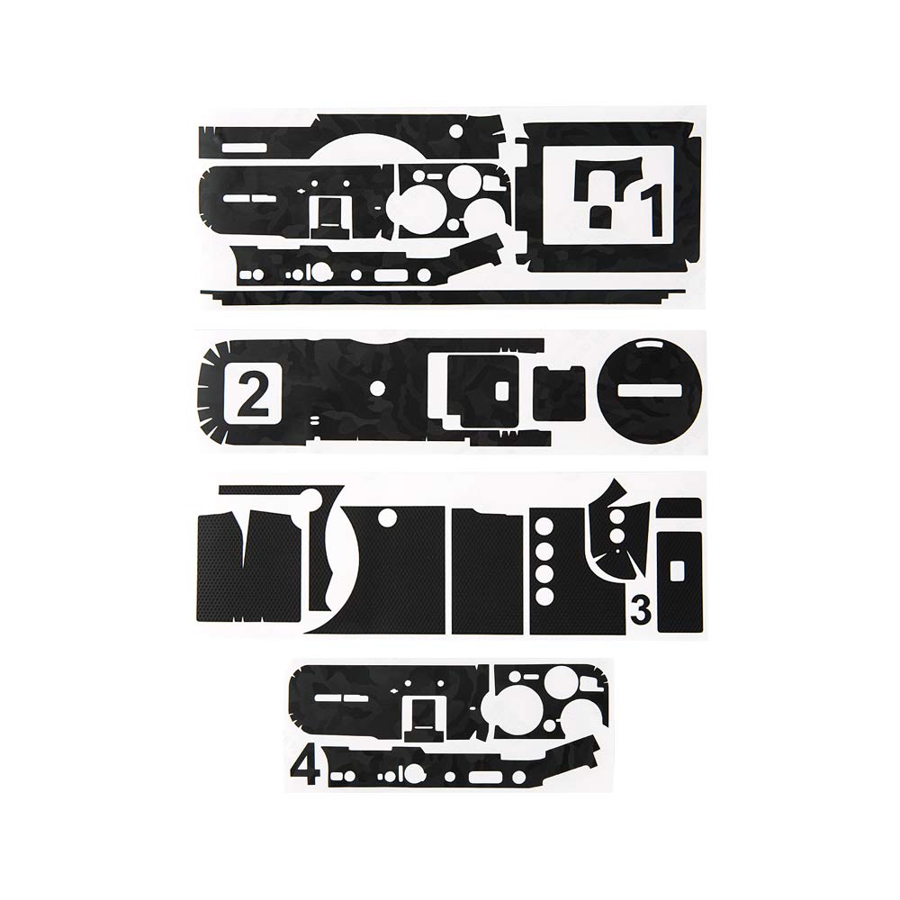 Camera Body Skin Sticker Protective Wrap Cover for Fujifilm GFX 50R, 3M Anti-Scratch Stickers Decals DSLR Camera Body Skin Film Protector Shield - Shadow Black