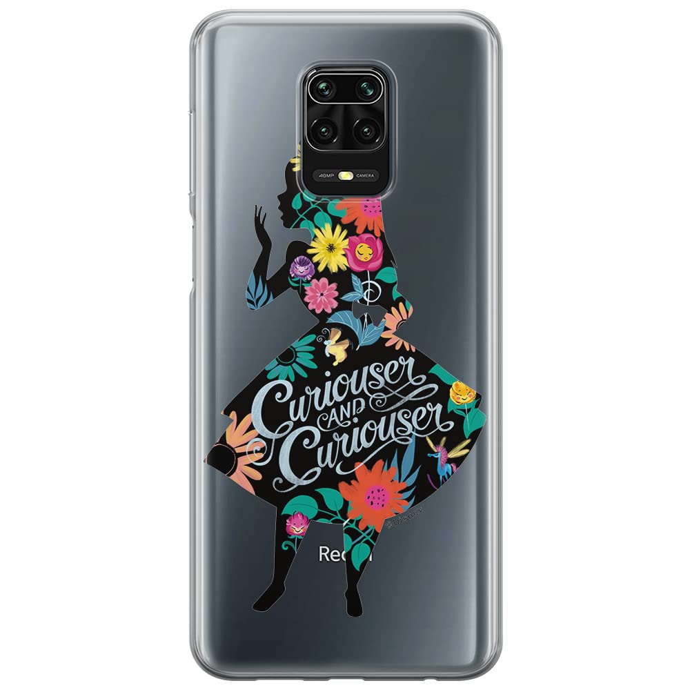 ERT GROUP mobile phone case for Xiaomi REDMI NOTE 9 PRO/ 9S original and officially Licensed Disney pattern Alice 002 optimally adapted to the shape of the mobile phone, partially transparent