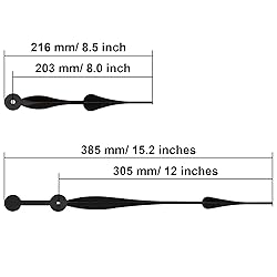 Shappy Clock Hands 12 Inches Long Spade Hands for