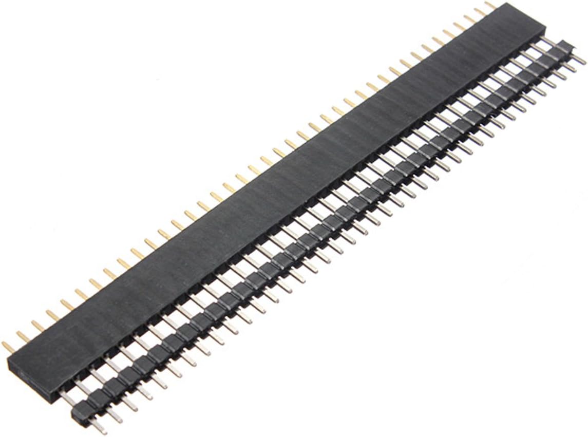 Youmile 10 Pair of 5x Male and 5x Female Single Row 40 Pin Header Strip Male-Female Pin Header and Male-Male to 2.54mm Single Row - Image 4