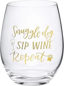 Primitives Wine Glass - Dog Sip Wine