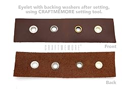 CRAFTMEMORE 1/4" Hole Size Metal Grommets Eyelets